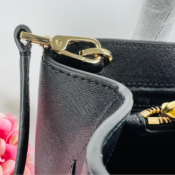 Kate Spade Black Satchel Crossbody Leather Bag NWT - Picture 11 of 16